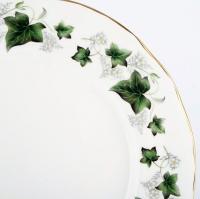 Fine Bone China made in England.
<p>Duchess Ivy is a lovely simple Ivy pattern with gold around the edges</p>
<p>It has a classic Victorian style scalloped edge and a subtle embossed feel to suit elegant and fine dining as well as everyday use.</p>
<p>Every item is simply designed but beautifully and carefully crafted, with one standout feature &ndash; a mesmerising translucent characteristic, due to the exemplary quality of the china.</p>
<p>This unique characteristic &ndash; created by the collection&rsquo;s lead-free reflective glaze &ndash; actually enhances the appearance of all food presentation, therefore helping to make all dining occasions that little bit more special.</p>
<p>Duchess English fine bone china represents excellent value for an English made bone china set.<br /><br /><strong>Official UK Stockist</strong></p>